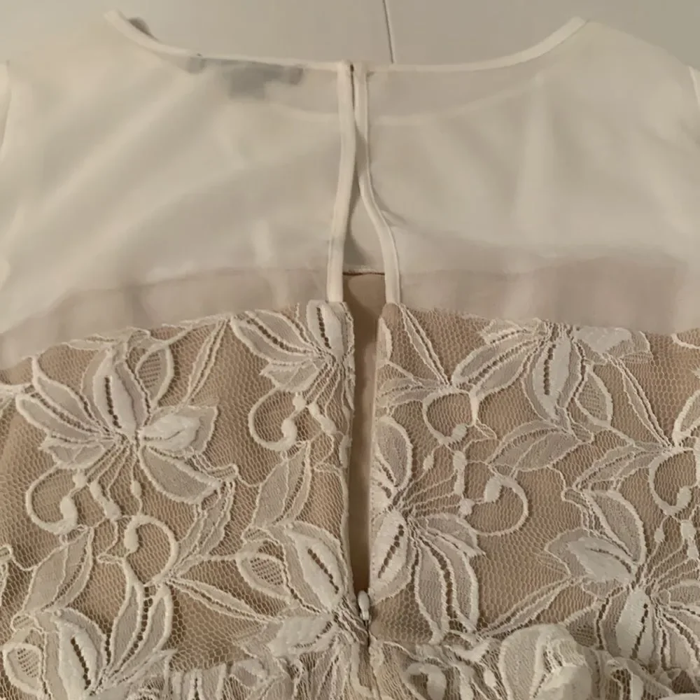 Danny & Nicole Floral Lace Flare Dress Size 10
